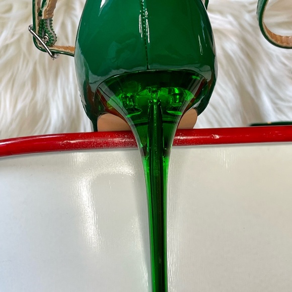 Steve Madden Opar Translucent Green Stiletto Pump Heels - Picture 9 of 12